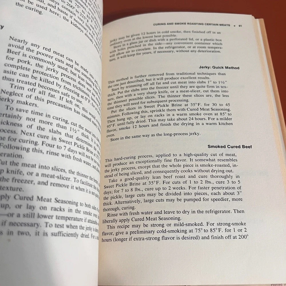 Home Book of Smoke-Cooking Meat Fish & Game 1971 Jack Sleight Raymond‎ Hull Book